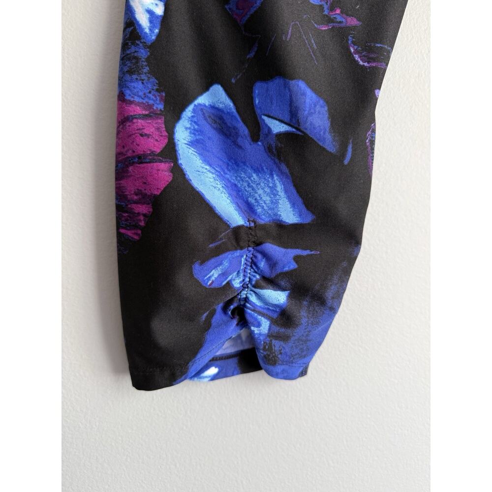Calvin Klein Performance Wick Capri Leggings Women's XL Black Floral Print - Picture 5 of 8